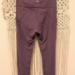 Lululemon Heathered Black Currant Invigorate High-Rise 25” Leggings‎ – Women’s
